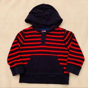 Crazy 8 Boys 2T Stripe Hoodie Sweatshirt
